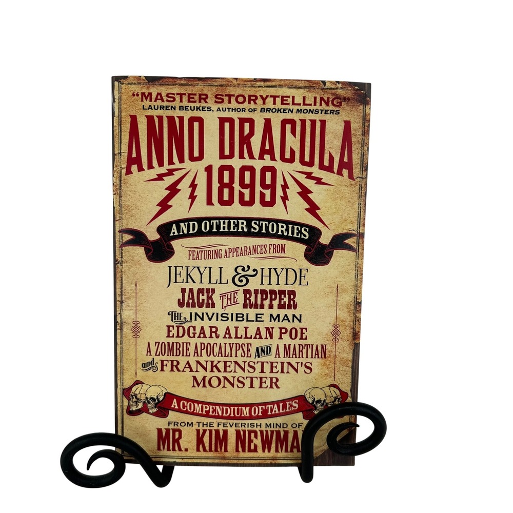 Kim Newman Anno Dracula 1899 And Other Stories Wood Sign Horror Gothic Decor